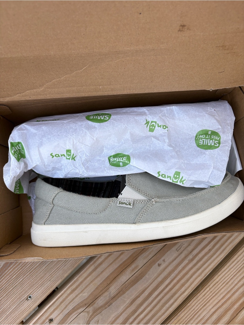 Sanuk Slip-On Canvas Sneakers